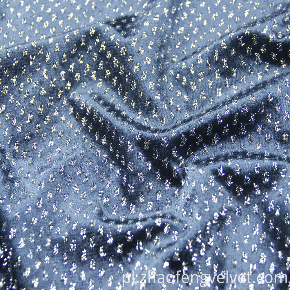 Silver Metal Velvet Fabric